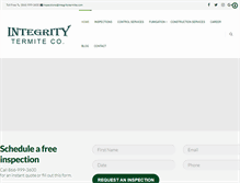 Tablet Screenshot of integritytermite.com